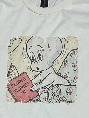 Casper funny retro vintage horror punk goth White Unisex T-Shirt